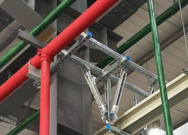 齐河该抗震支架的整体式支吊架结构协调性好